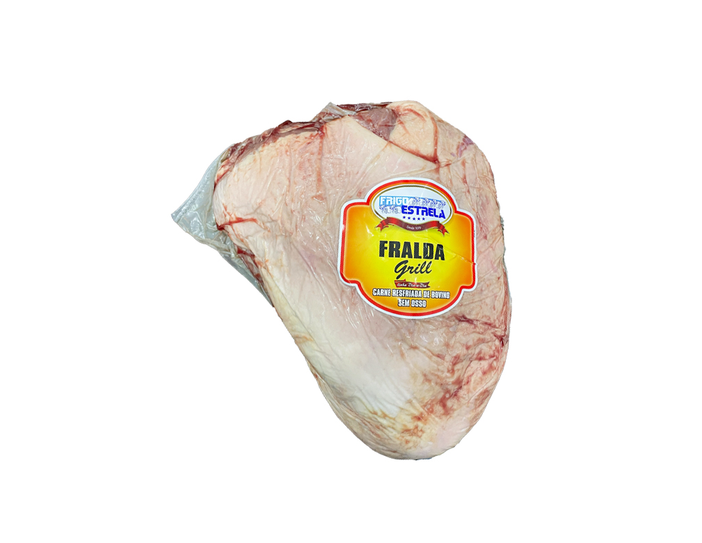FRALDA BOVINA RESFRIADA GRILL FRIGOESTRELA 2 KG (CX 19 KG)